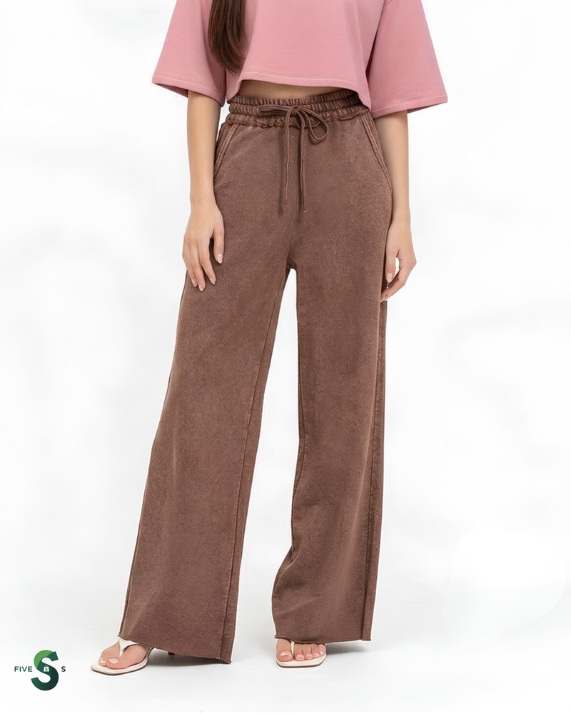 Zenana Washed French Terry Sweatpants