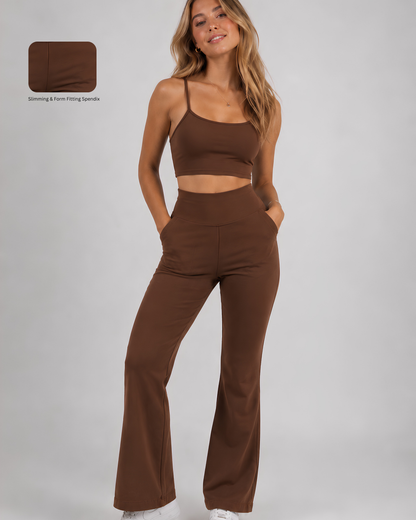 High-Waisted Flared Pants