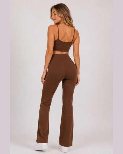 High-Waisted Flared Pants