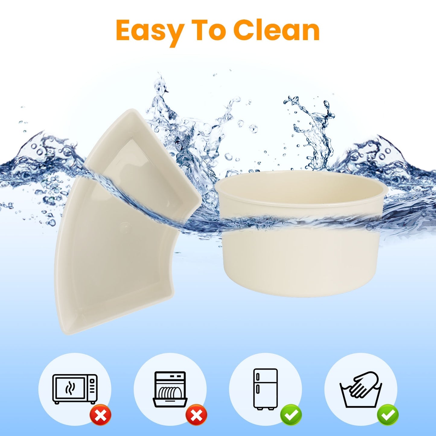 2 Pcs Divided Serving Tray With Lid And Handle 360 Degree Rotatable Snack Box Container With 6 Dividers