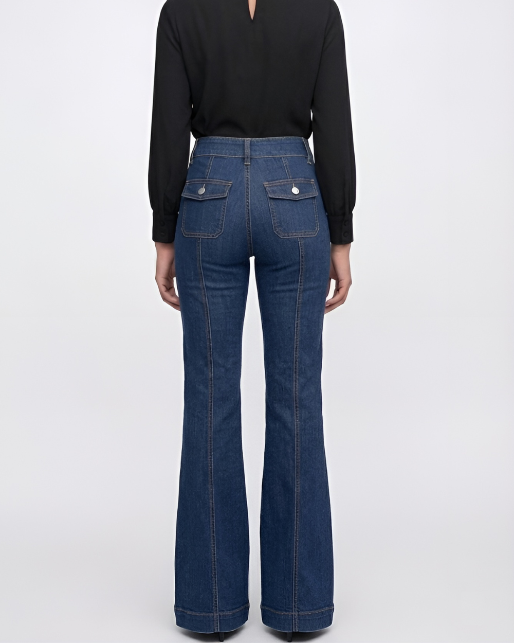 Slim Fit Stretch Flared Jeans