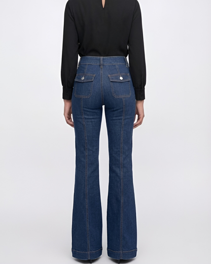 Slim Fit Stretch Flared Jeans
