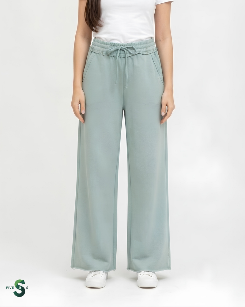 Zenana French Terry Wide Leg Sweatpants